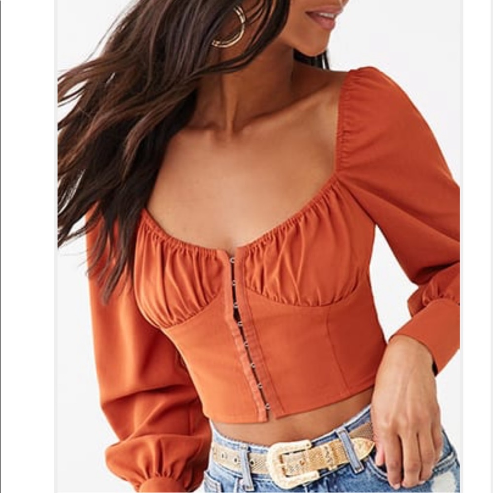 Peasant top orange. So cute